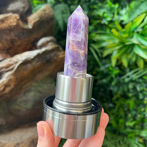 Crystal Infused Glass Water Bottles