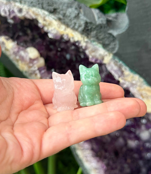 Mini Cat Carvings