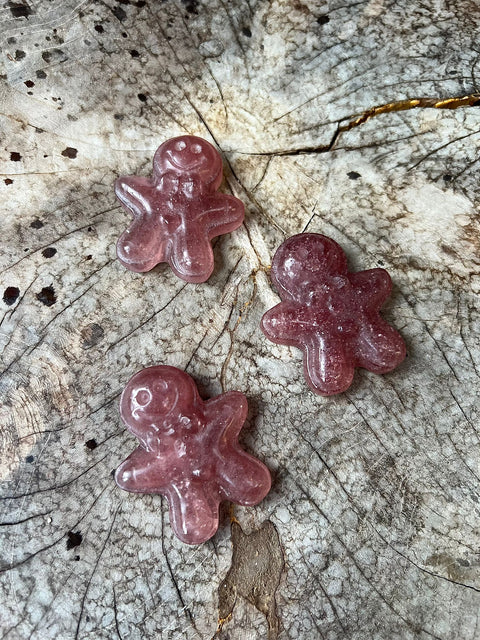 Strawberry Quartz Gingerbread Man