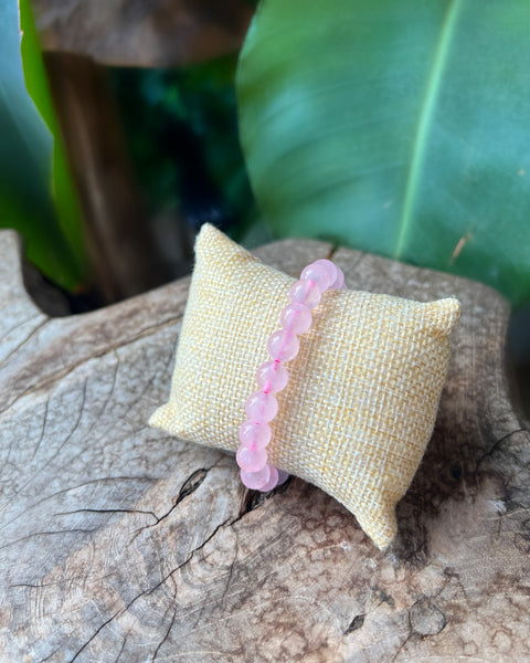 Rose Quartz Beaded Bracelet