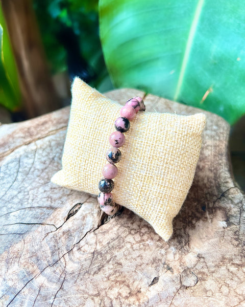 Rhodonite Beaded Bracelet