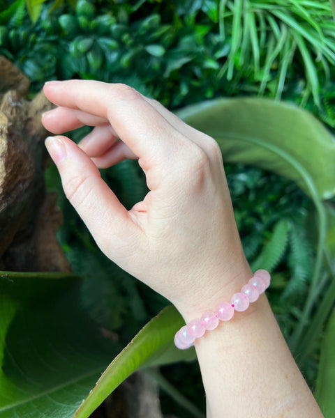 Rose Quartz Beaded Bracelet
