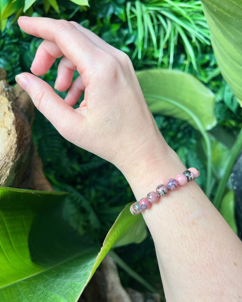 Rhodonite Beaded Bracelet