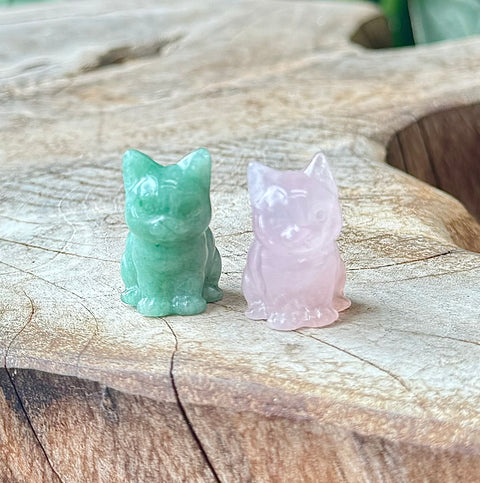 Mini Cat Carvings
