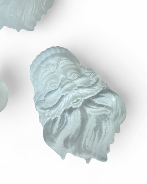 Selenite santa carving