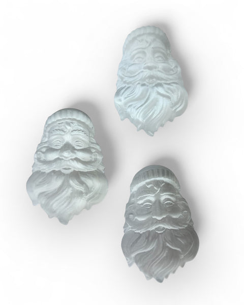 Selenite santa carving