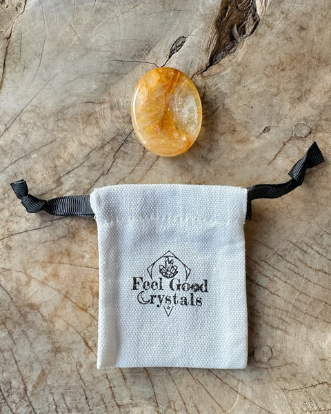 Golden Healer Thumb Worry Stone