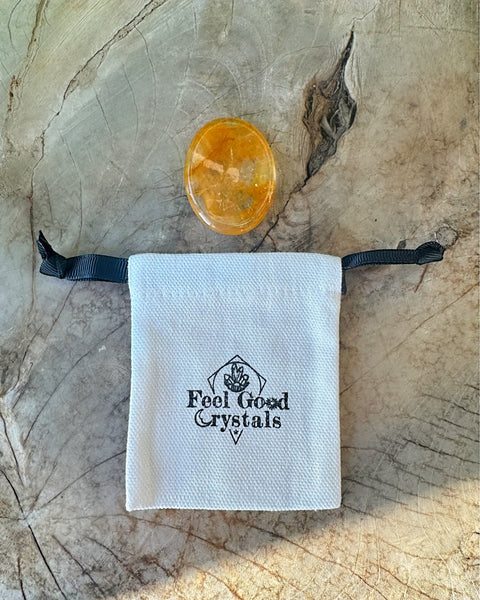 Golden Healer Thumb Worry Stone
