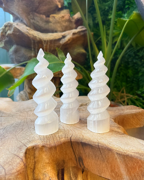 Selenite Spiral Tower