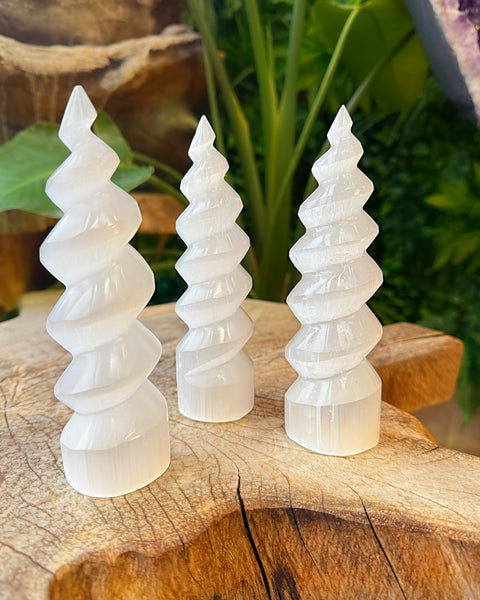 Selenite Spiral Tower