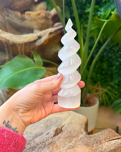 Selenite Spiral Tower