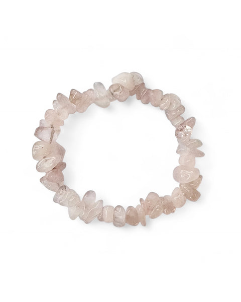 Rose Quartz Chip Bracelet