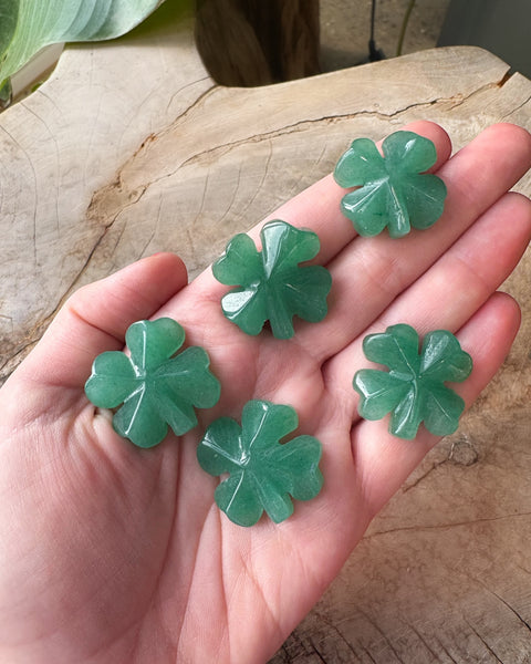 Aventurine Four Leaf Clover - Small