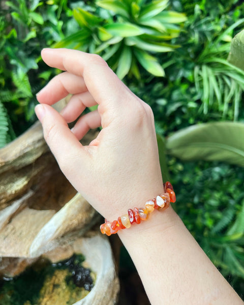 Carnelian Chip Bracelet