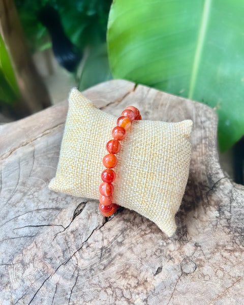 Carnelian Beaded Bracelet
