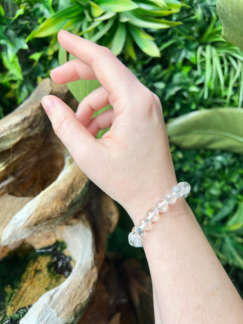 Clear Quartz Beaded Bracelet