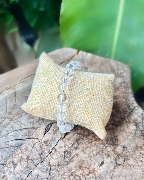 Clear Quartz Beaded Bracelet