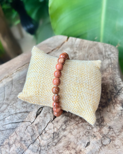 Goldstone Beaded Bracelet