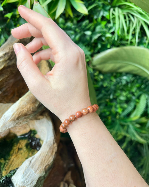 Goldstone Beaded Bracelet