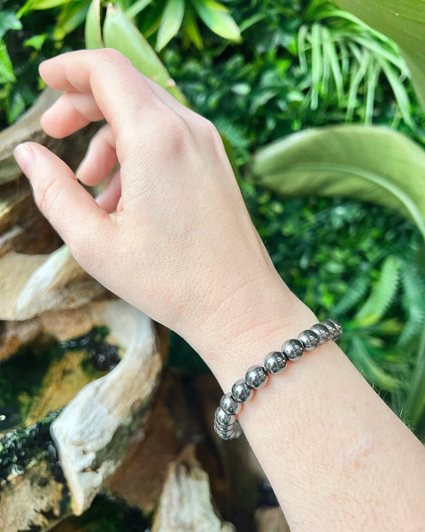Hematite Beaded Bracelet