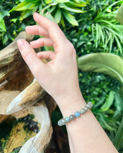 Labradorite Beaded Bracelet