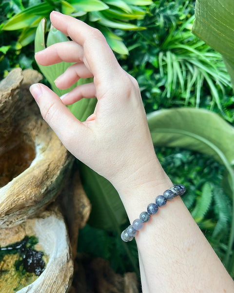Iolite Beaded Bracelet