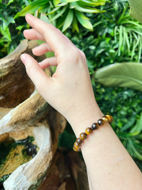 Tigers Eye Beaded Bracelet