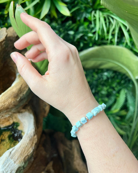 Larimar Cubed Bracelet