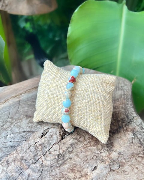 Shou Shan Jade Beaded Bracelet
