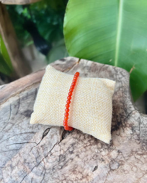 Carnelian Beaded Bracelet