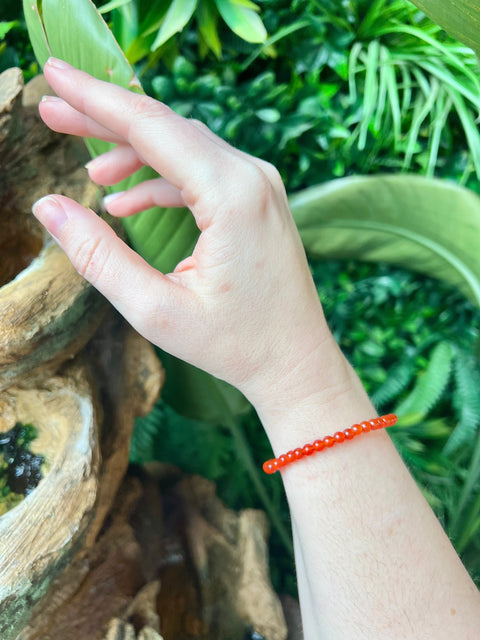 Carnelian Beaded Bracelet