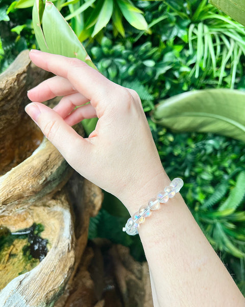 Aura Quartz Beaded Bracelet