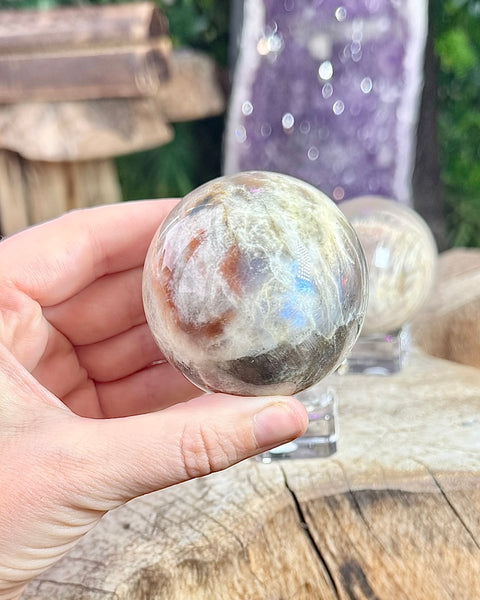 Moonstone sphere - Large