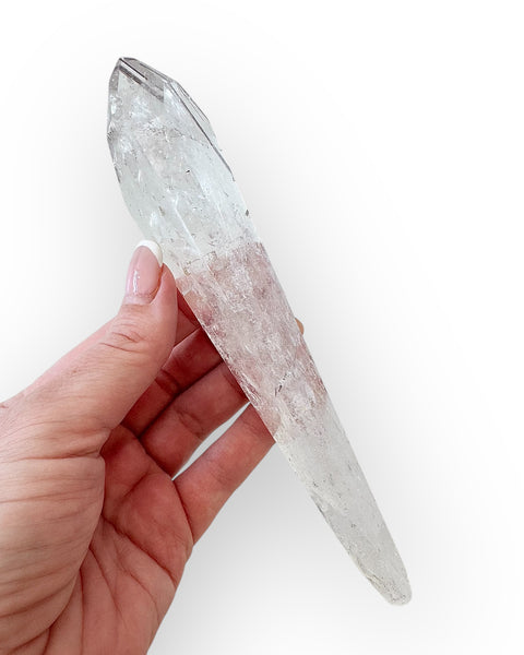 Rutile quartz on stand (A)