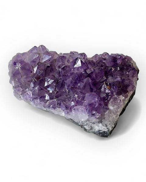 Amethyst cluster with calcite (18)