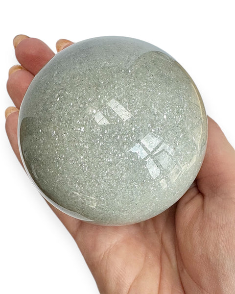 Grey strawberry quartz sphere