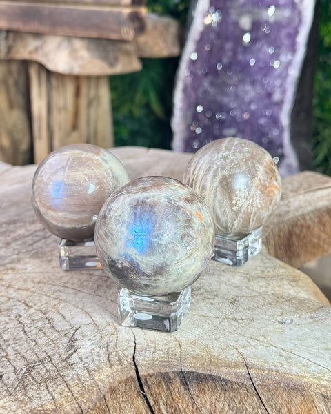 Moonstone sphere - Large