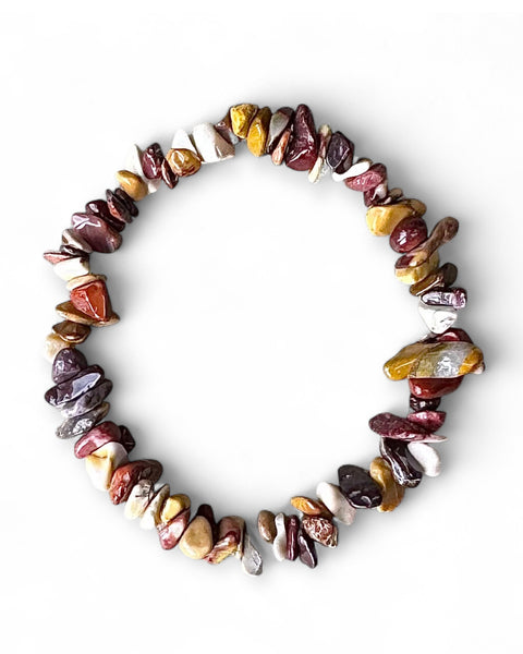 Mookaite chip bracelet