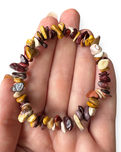 Mookaite chip bracelet