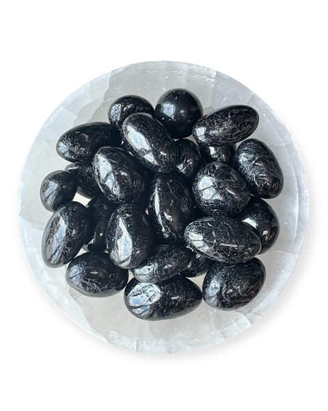 Black tourmaline tumble stone