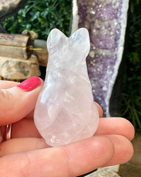 Rose quartz bunny