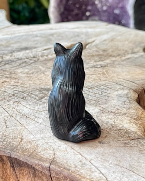 Black obsidian cat