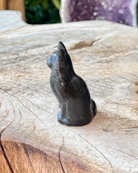 Black obsidian cat