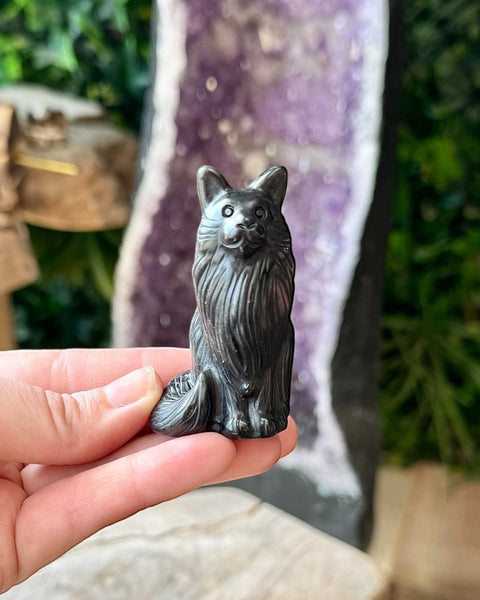 Black obsidian cat