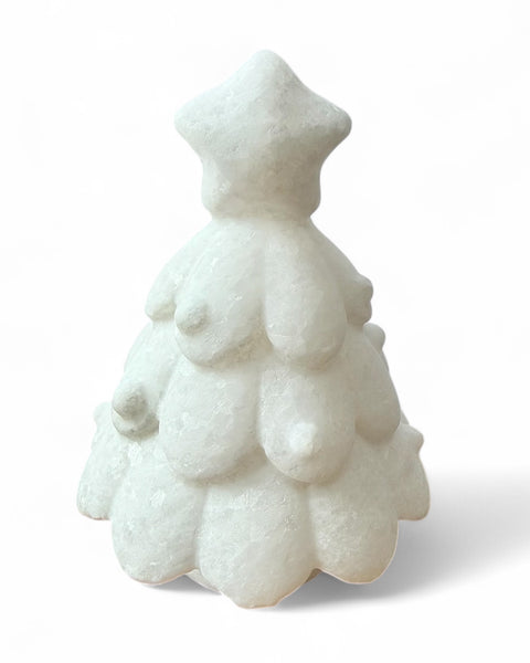 White jade Christmas tree
