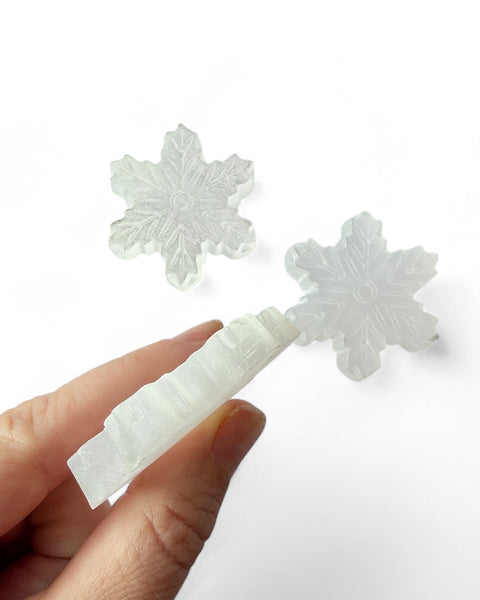 Selenite snowflake - small