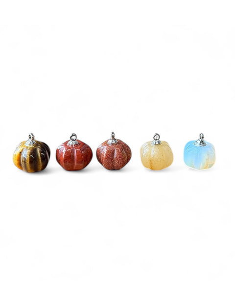 Mini crystal pumpkin charm