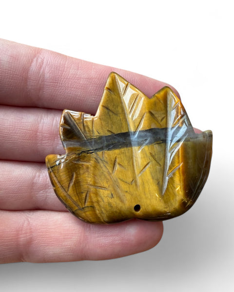 Maple leaf carving