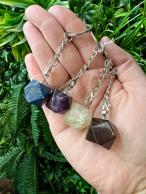 Crystal Keyring - Polygon