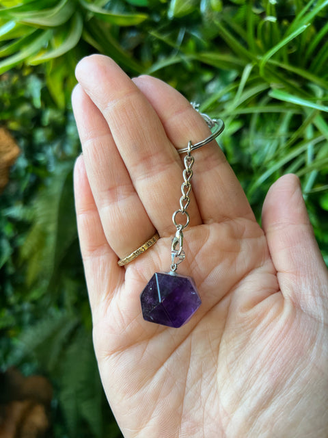 Crystal Keyring - Polygon
